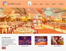 Tablet Screenshot of makemyevents.com